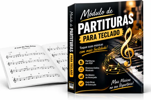 Arte do Módulo de Partituras para Teclado